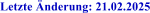 Letzte nderung: 21.02.2025